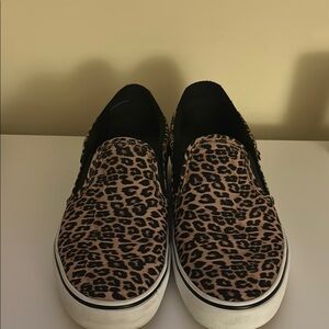 Leopard Print Slip-On Vans